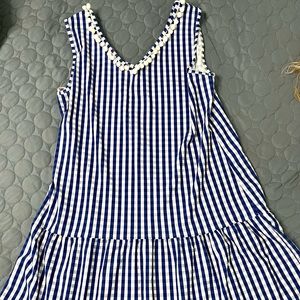 Drop Waist plaid dress